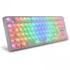 Crystal Shark, Teclado Gaming branco, layout DE, KTT