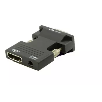 Microconnect HDMIVGAAUDIOB adaptador de cabo VGA (D-Sub) HDMI + Audio preto