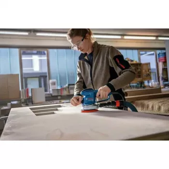 Lixadora excêntrica Bosch GEX 34-150 Professional 12000 rpm 24000 OPM preto, azul, cinzento, vermelho