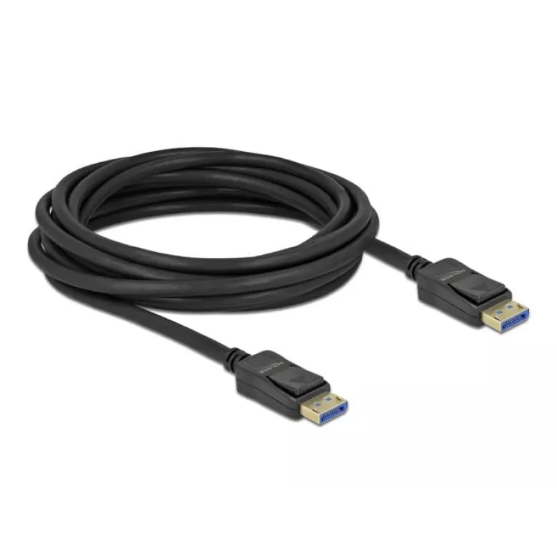 Delock - Cabo DisplayPort - DisplayPort (M) para DisplayPort (M) - DisplayPort 2.0 - 1,0 m - Suporta 10K 60 Hz (10.240 x 4320) - preto (80261)