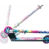 Trotinete infantil Razor A Tie-Dye — trotinete dobrável de alumínio com 2 rodas, guiador ajustável, ABEC-5, carga máx. 65 kg