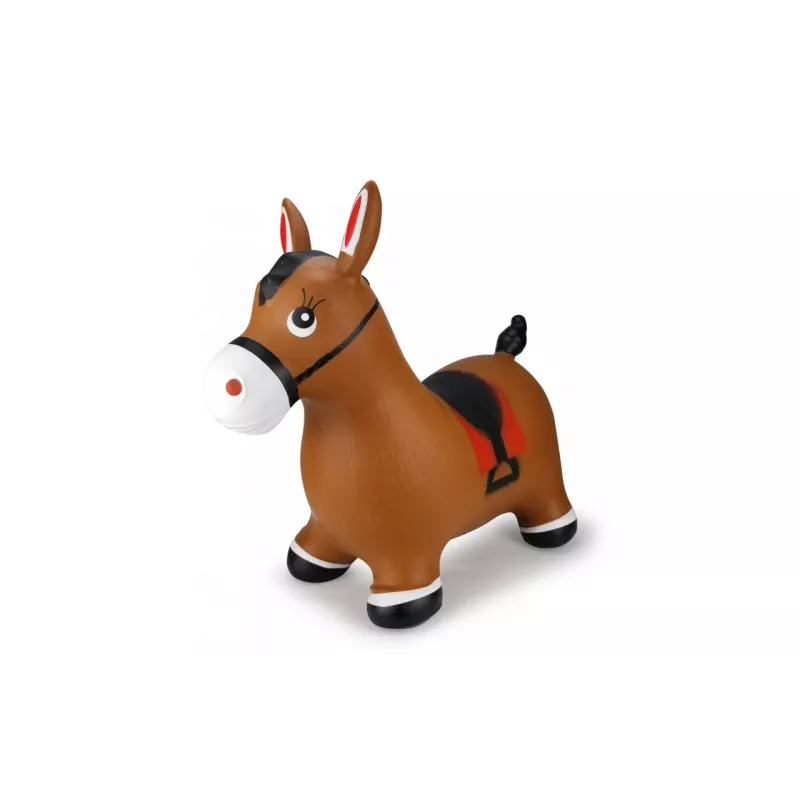 Animais de brinquedo insufláveis Jamara animal saltitante cavalo castanho com bomba