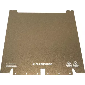 Placa de impressão em aço para impressora 3D Flashforge GUIDER3 PLUS, Superfície Ultra PEI, Peça original 70002484002