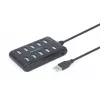 Hub USB Gembird UHB-U2P10P-01 — hub USB 2.0 de 10 portas