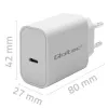 Carregador QOLTEC Super Quick PD 20W USB-C (5V/12V) – carregador rápido portátil