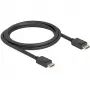 Cabo DisplayPort Delock - DisplayPort (macho) com bloqueio para DisplayPort (macho) com bloqueio - DisplayPort 2.1 - 1,8 m - Suporta 16K 60 Hz (15.360 x 8640), até 80 Gbps de transferência de dados