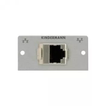 Kindermann 7444000523 RJ-45 Gender Changer 1:1, módulo Snap-In para placa frontal