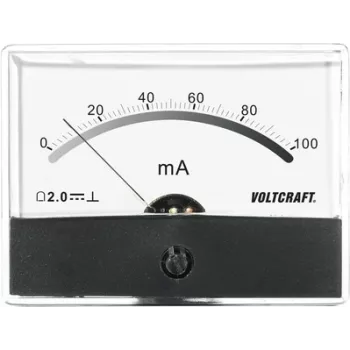 Voltcraft AM-86X65/100MA Medidor de painel AM-86X65/100mA/DC 100 mA galvanómetro de bobina móvel (AM-86X65/100MA)