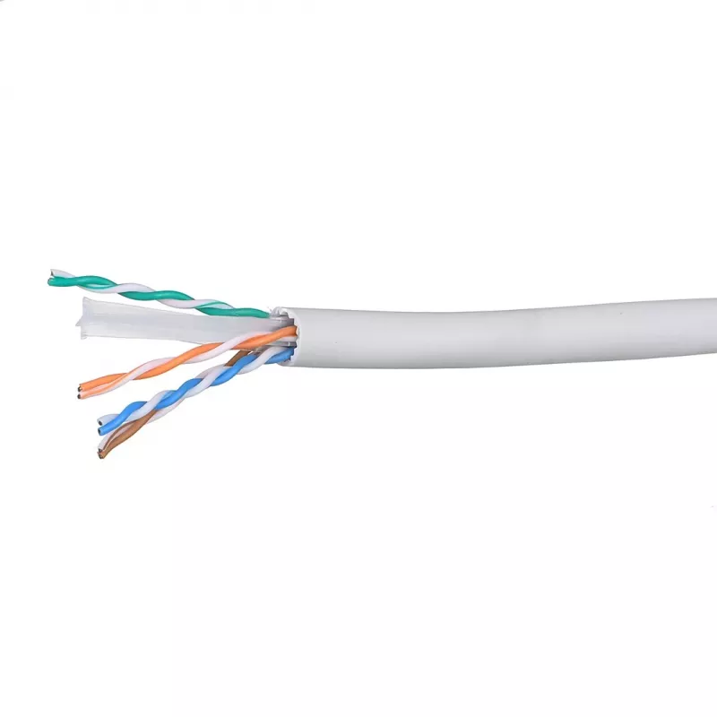 Cabo de rede Alantec KIU6ALSOH500D Cat6 U/UTP 23 AWG LSOH 500 m cinzento