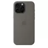 Capa de silicone com MagSafe para iPhone 16 Pro Max - Cinzento pedra