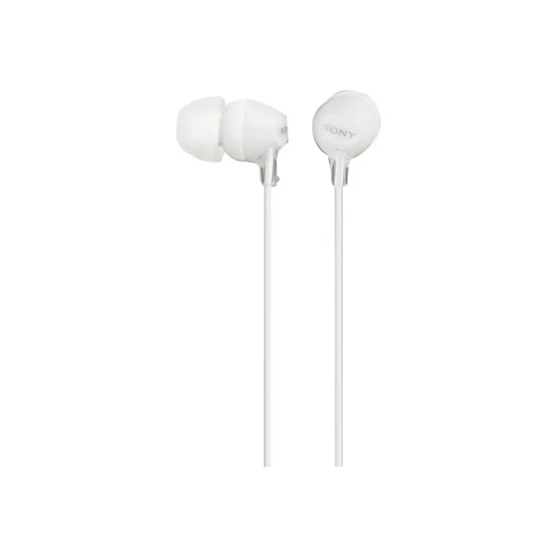 Sony MDR-EX15LP, com fios, 8 - 22000 Hz, música, 3 g, auscultadores, branco