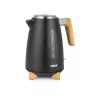 Chaleira elétrica Princess 1,7 L 3000 W, corpo em aço inoxidável, sem fios, bege/preto