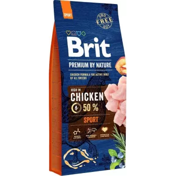 BRIT Premium by Nature Sport Chicken - Alimento seco para cães - 15 kg