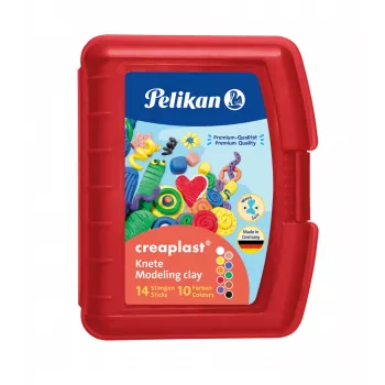 Massa de modelar Pelikan Creaplast 240 g multicolor 14 unid.