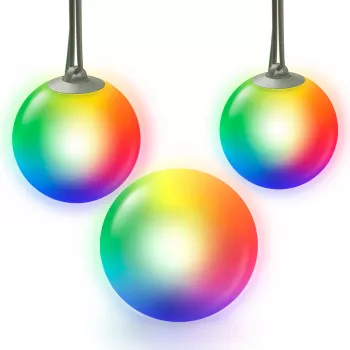 Luz globo inteligente para exterior Colour pack de 3, luz LED substitui 33 Watt