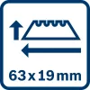 Lâmina substituível para faca universal Bosch Professional 63 mm 1600A01V3H