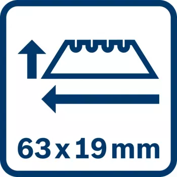 Lâmina substituível para faca universal Bosch Professional 63 mm 1600A01V3H