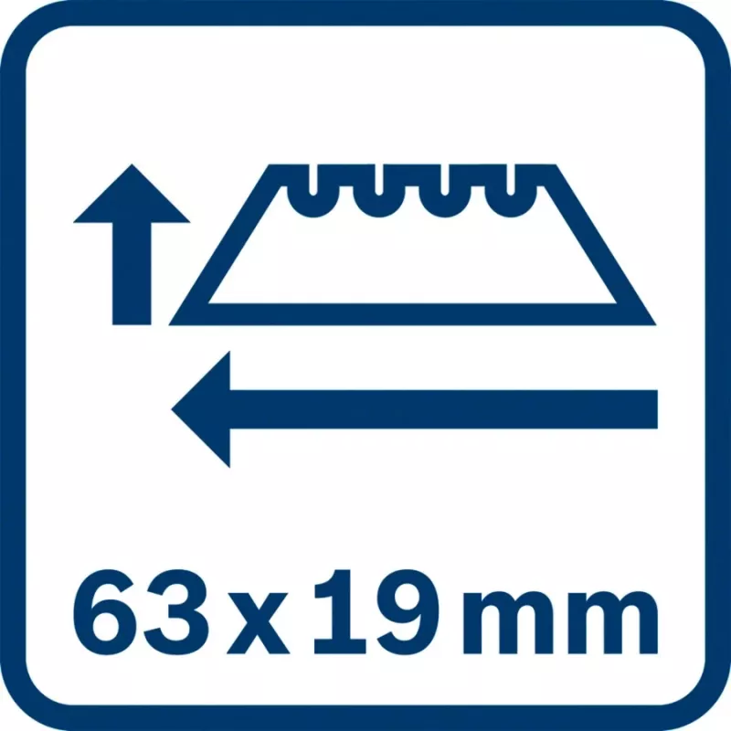 Lâmina substituível para faca universal Bosch Professional 63 mm 1600A01V3H