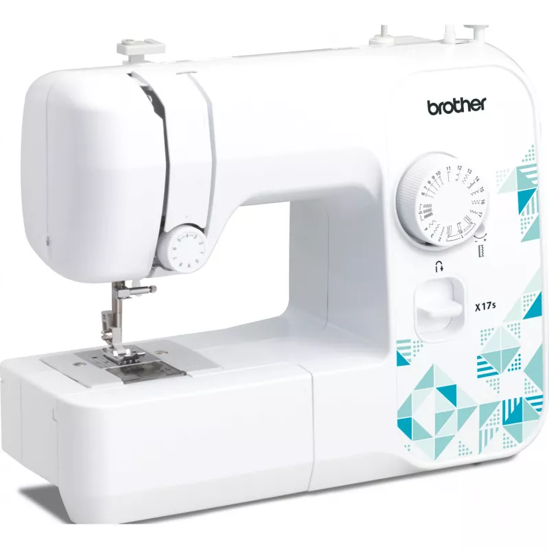 Máquina de costura Brother X17S semiautomática eletromecânica — 17 pontos, 750 SPM, braço livre