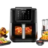 Fritadeira de ar quente Rommelsbacher FRH 1700 Single 8 L aparelho de bancada 1700 W com 10 programas e visor LED