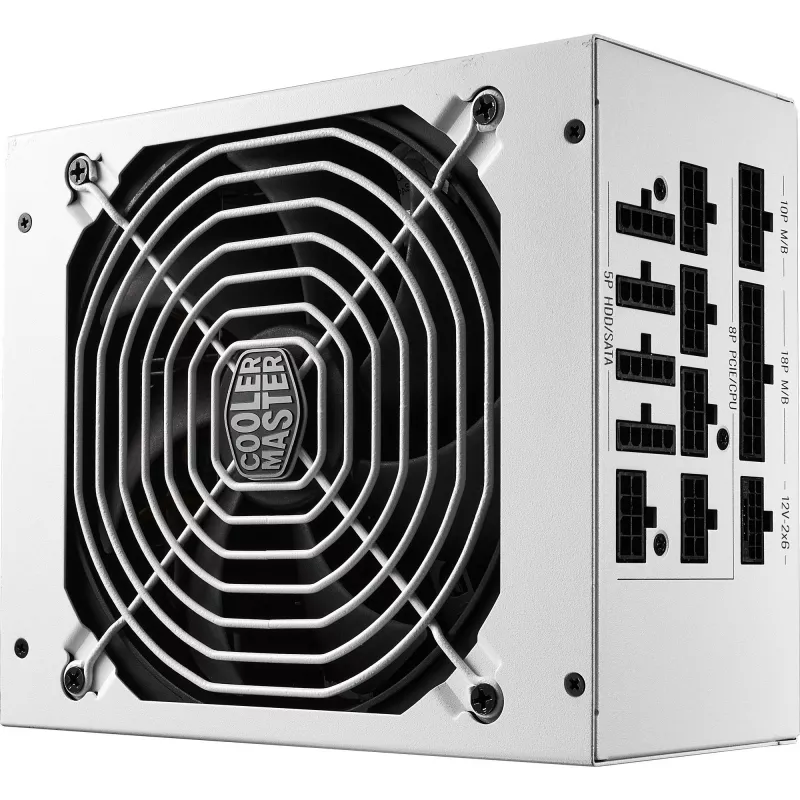 Fonte de alimentação Cooler Master MWE Gold 1050 V2 ATX 3.1, 1050 W, branca, MPE-A501-AFCAG-3EGEU