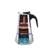 Cafeteira italiana Maestro MR-1660-9, cafeteira de fogão para 6 chávenas, preto