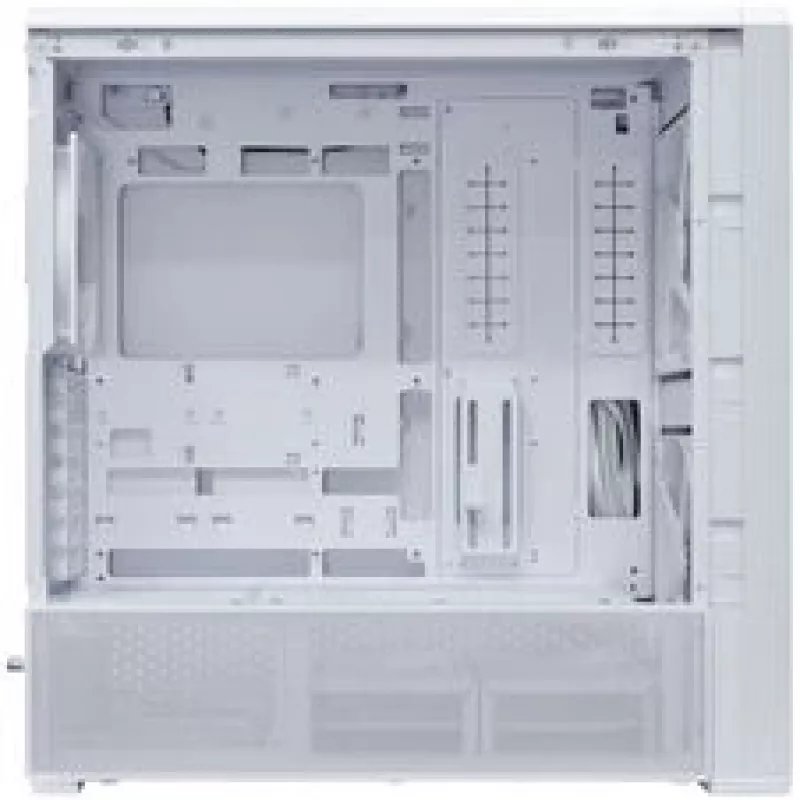 Conjunto de caixa de PC Lian Li LANCOOL 217 INF + 3 ventoinhas UNI FAN SL-INF 120 Reverse Blade - branco