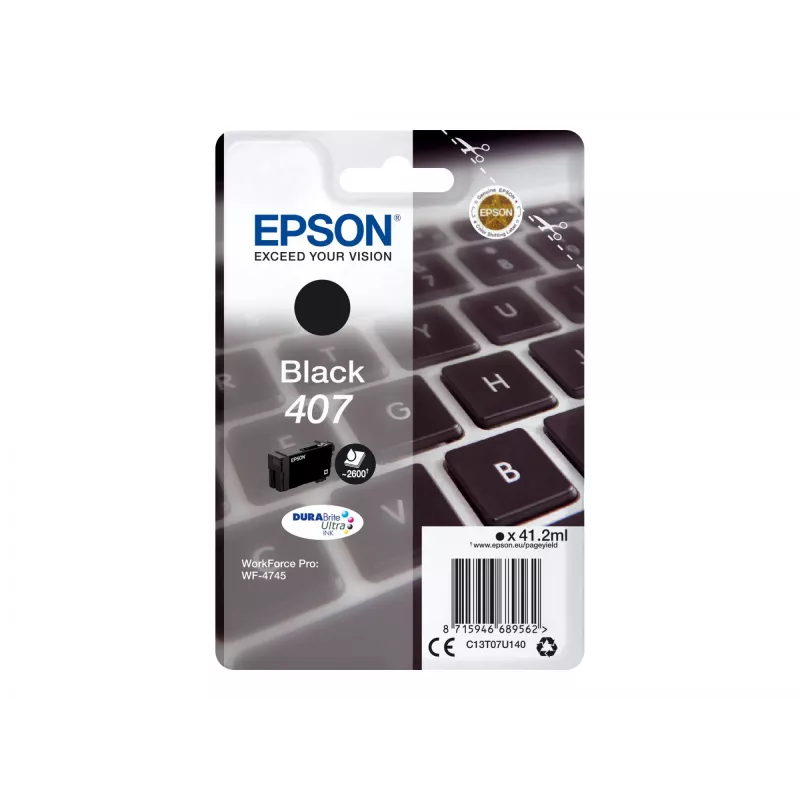 Cartucho de tinta Epson WF-4745 1 unidade Original High (XL) Yield Preto