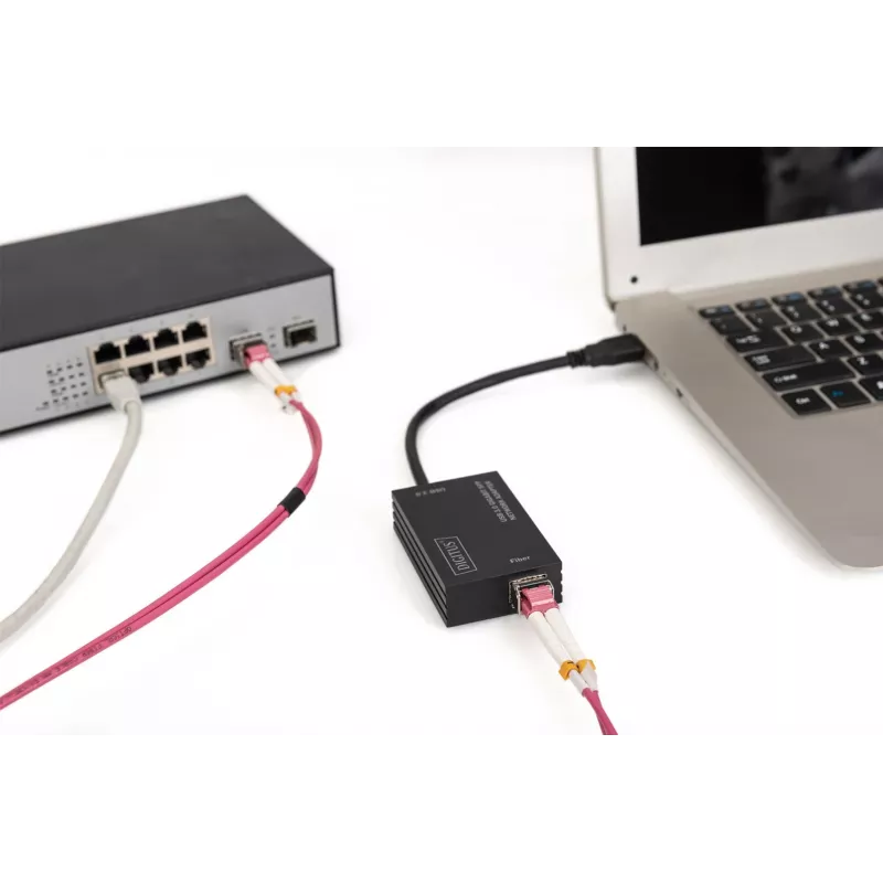 Adaptador de rede SFP Digitus DN-3026 USB 3.0 Gigabit