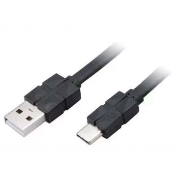 Cabo fino de carregamento e sincronização USB Akasa PROSLIM Type A para C - Cabo - Digital/Dados