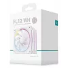 DeepCool FL12 WH 3-in-1 ventoinhas de caixa de 120 mm (3 un.), 2150 rpm, rolamento de fluido dinâmico, PWM de 4 pinos, brancas