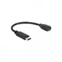 Cabo USB DeLOCK 65578 USB 2.0 0,15 m USB-C Micro-USB B preto
