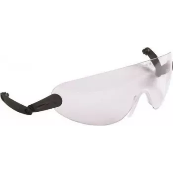 3M Hard Hat Integrated Safety Glasses, Clear, V9C, preto, transparente