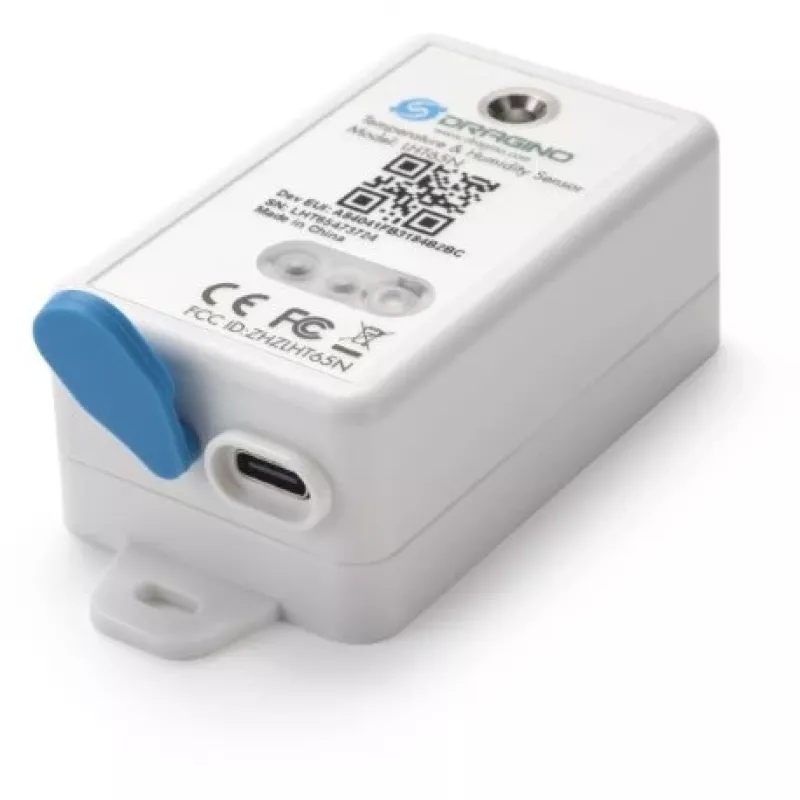 Sensor de temperatura e humidade DRAGINO LoRaWAN LHT65S-EU868-E3 — sensor ambiental LoRaWAN EU868