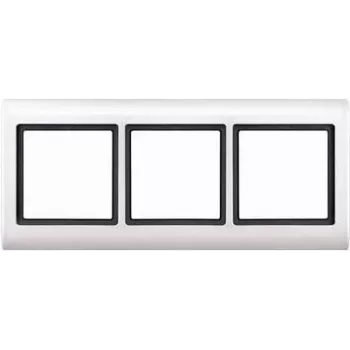 Moldura MERTEN tripla 400344 AQUADESIGN branco 400344 400344 (400344)