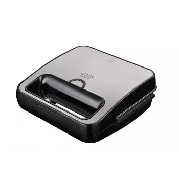 Torradeira Adler AD 3079 — placa antiaderente individual, 750 W, preto, armazenamento vertical