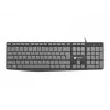 Teclado com fios tamanho completo NATEC NKL-1507 USB QWERTY US International cinzento/preto, 105 teclas, teclado numérico