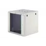Rack para montagem na parede DIGITUS Dynamic-N 12U 600x600 mm IP20, fechadura com chave, gestão de cabos, desmontado