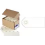 Etiqueta de bagagem agipa 80 x 38 mm bege cartão 160 g/m² com reforços de furo, neutra, sem arame