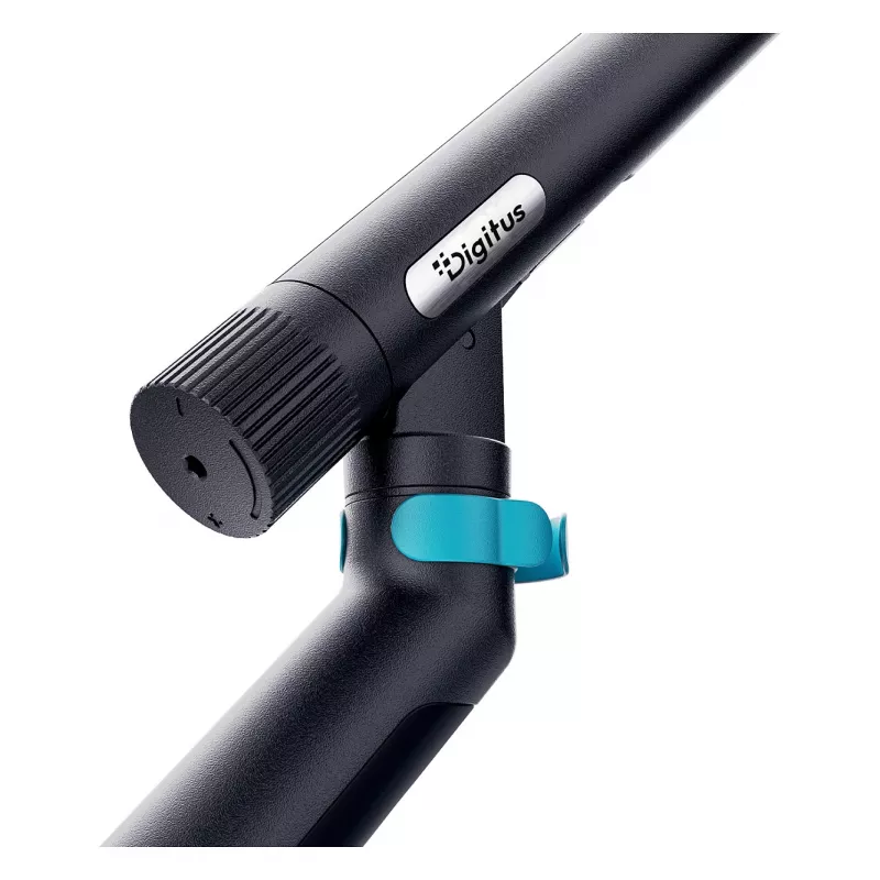 Suporte de monitor DIGITUS Dual-Design para 2 × ecrãs de 35 polegadas, grampo, 2 × 10 kg, VESA 75×75–100×100, inclinação -45–90°