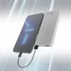 Powerbank Extralink EPB-078W 10000 mAh branco, USB-C, saída 10 W, carrega até 2 dispositivos