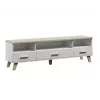 Suporte de TV Cama LOTTA 180cm branco + carvalho sonoma