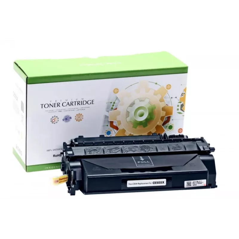 Compatível Static-Control Hewlett-Packard CE505X/ CRG 719H universal preto, alta autonomia, 6900 pág.