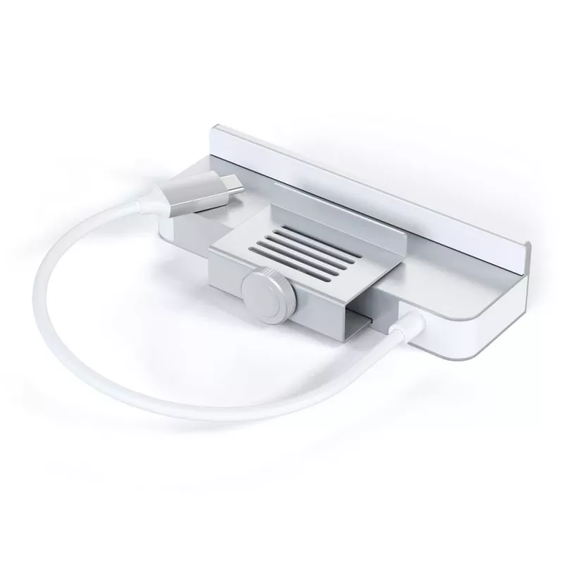 Dock para portátil / replicador de portas Satechi ST-UCICHS USB 3.2 Gen 1 Type-C, portas USB-A, SD/MicroSD, prateado