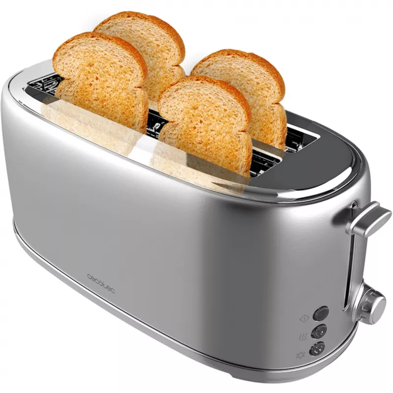 Cecotec 3207 4 fatias de pão de forma ou 2 fatias grandes de pão rústico