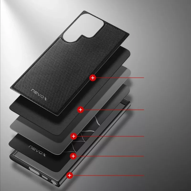 Nevox StyleShell NYLO - Samsung Galaxy S25 Ultra, preto