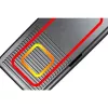 Grelhador de mesa elétrico Rommelsbacher BBQ 2003 — 1900 W, 50×25 cm, canelado + teppanyaki, termostato contínuo, prateado/preto