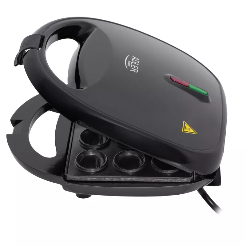 Adler AD 3071 máquina de bolachas de nozes, 750 W, 12 peças, preta