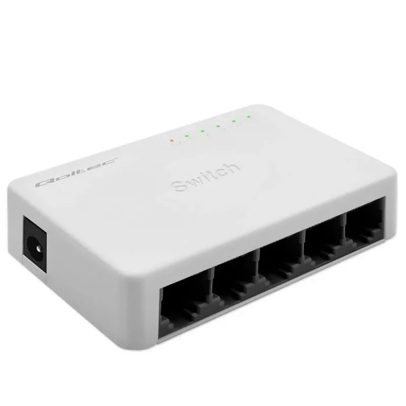 Switch de rede 5x porta RJ45 100 Mbit/s LAN