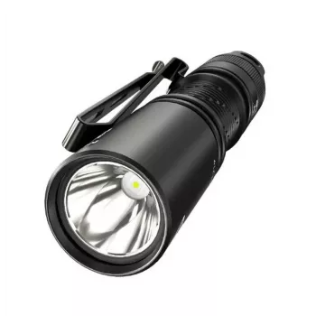 Lanterna de mão Nitecore MT1A Pro — LED 50 lm, recarregável por USB, 1100 mAh, alumínio, à prova de água, resistente a choques, preto